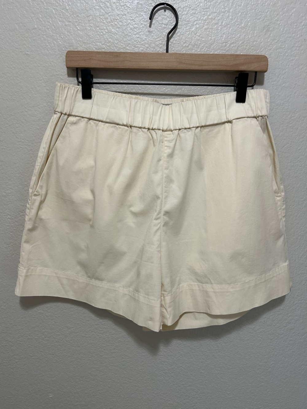 Everlane Organic Cotton The Easy Short Size 14 Cream Minimalist Casual - Picture 2 of 5